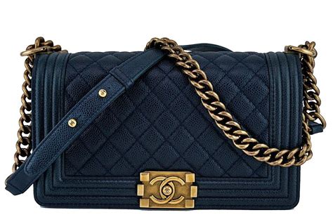 blue boy chanel|navy blue chanel boy bag.